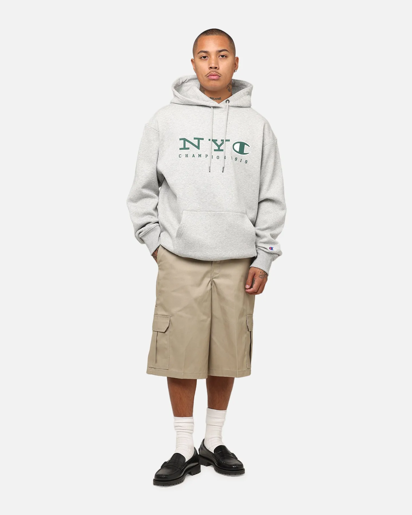 Champion Rochester Graphic Hoodie Grey Potoroo like