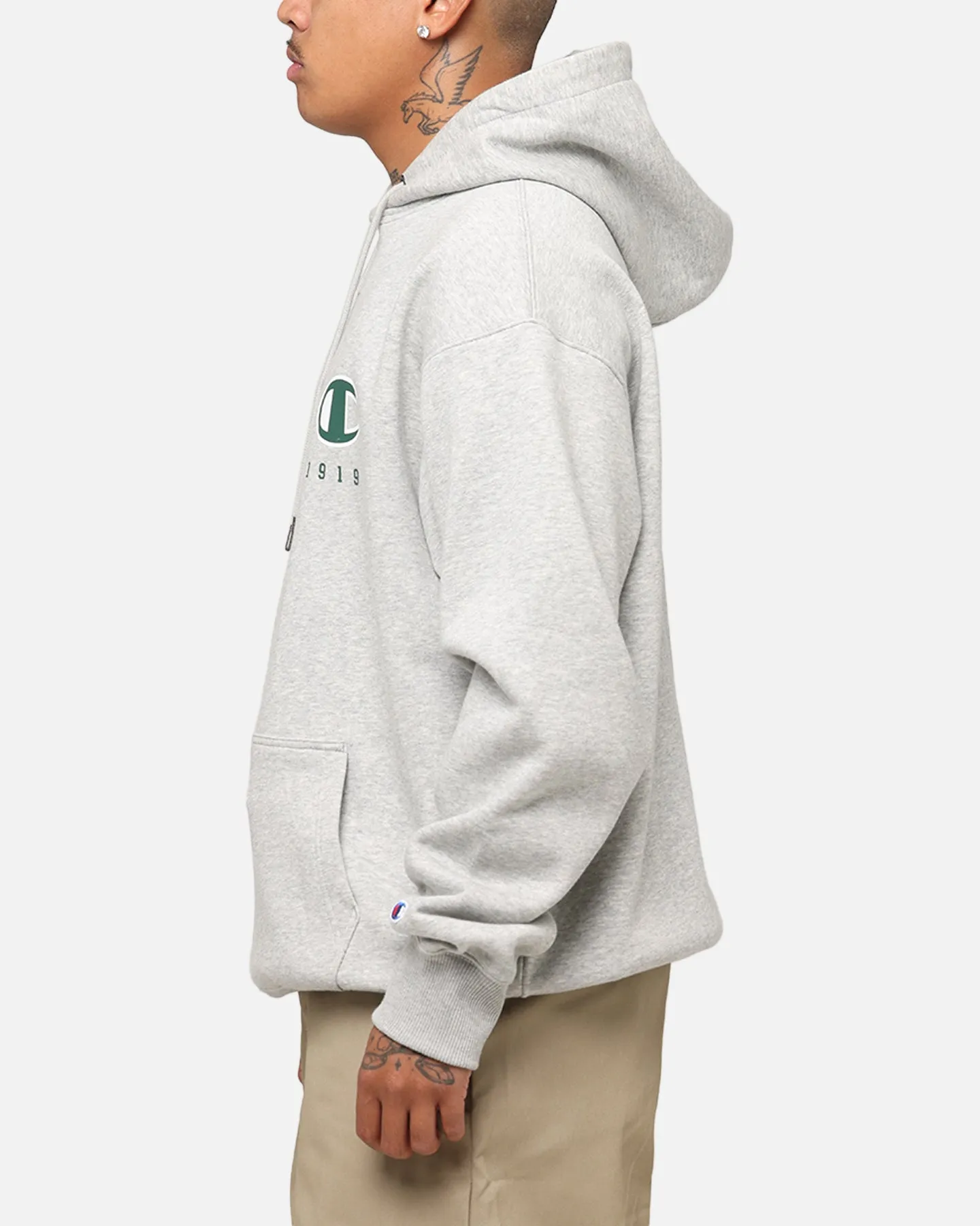 Champion Rochester Graphic Hoodie Grey Mink like