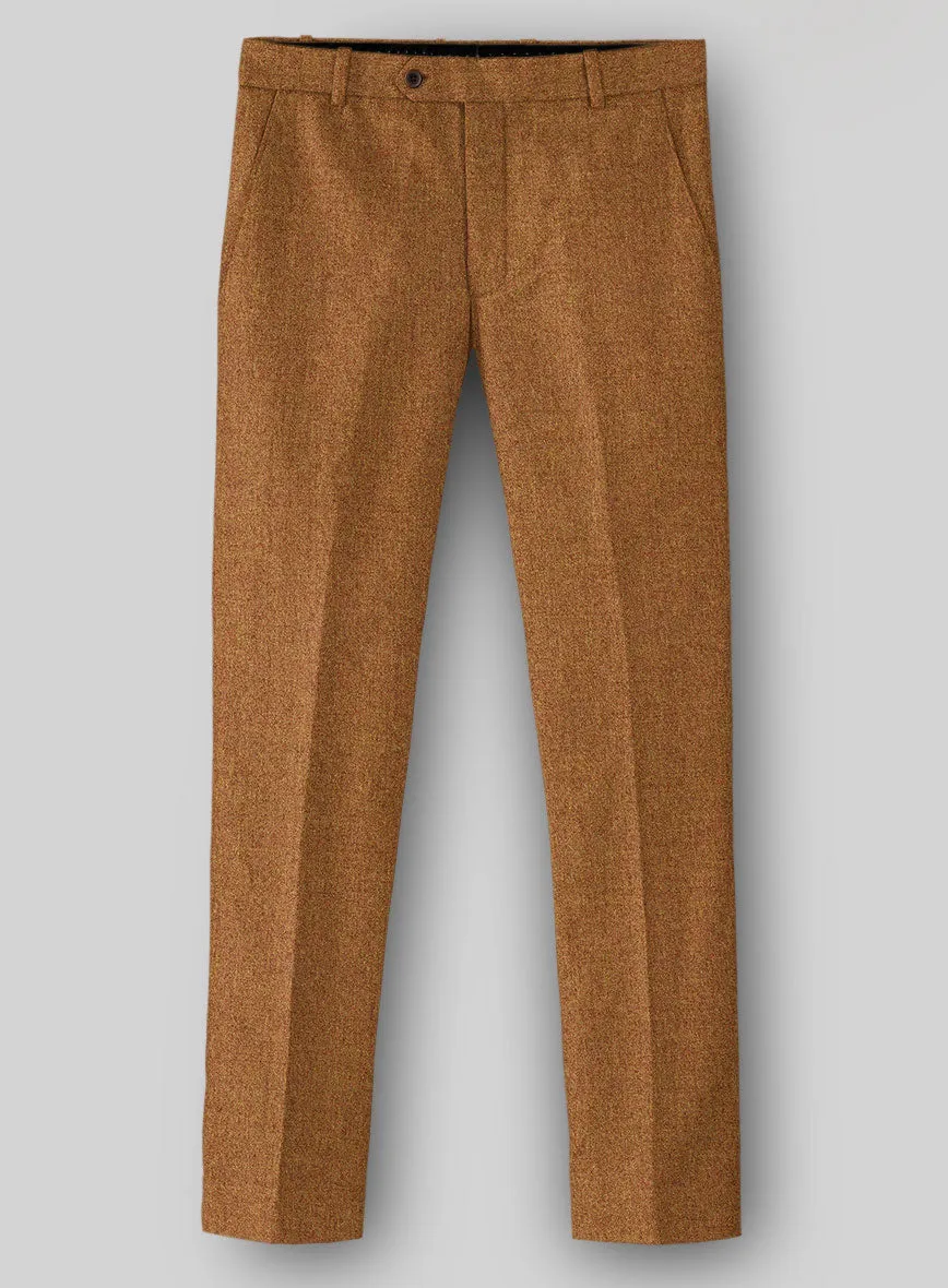 Refined Layer Sharp Look Wear Naples Gold Castle Tweed Pants
