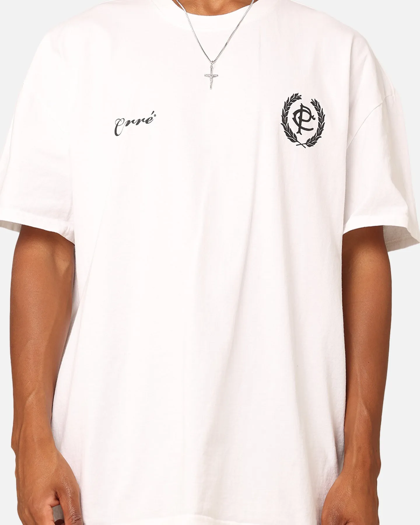 Carre CP Monogram T-Shirt White Comfortable Fit Wear ThermoregulatingFabric