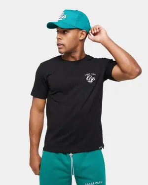 Casual Layering sporty and comfortable Carre Revolution Zip Drop Tail T-Shirt Black