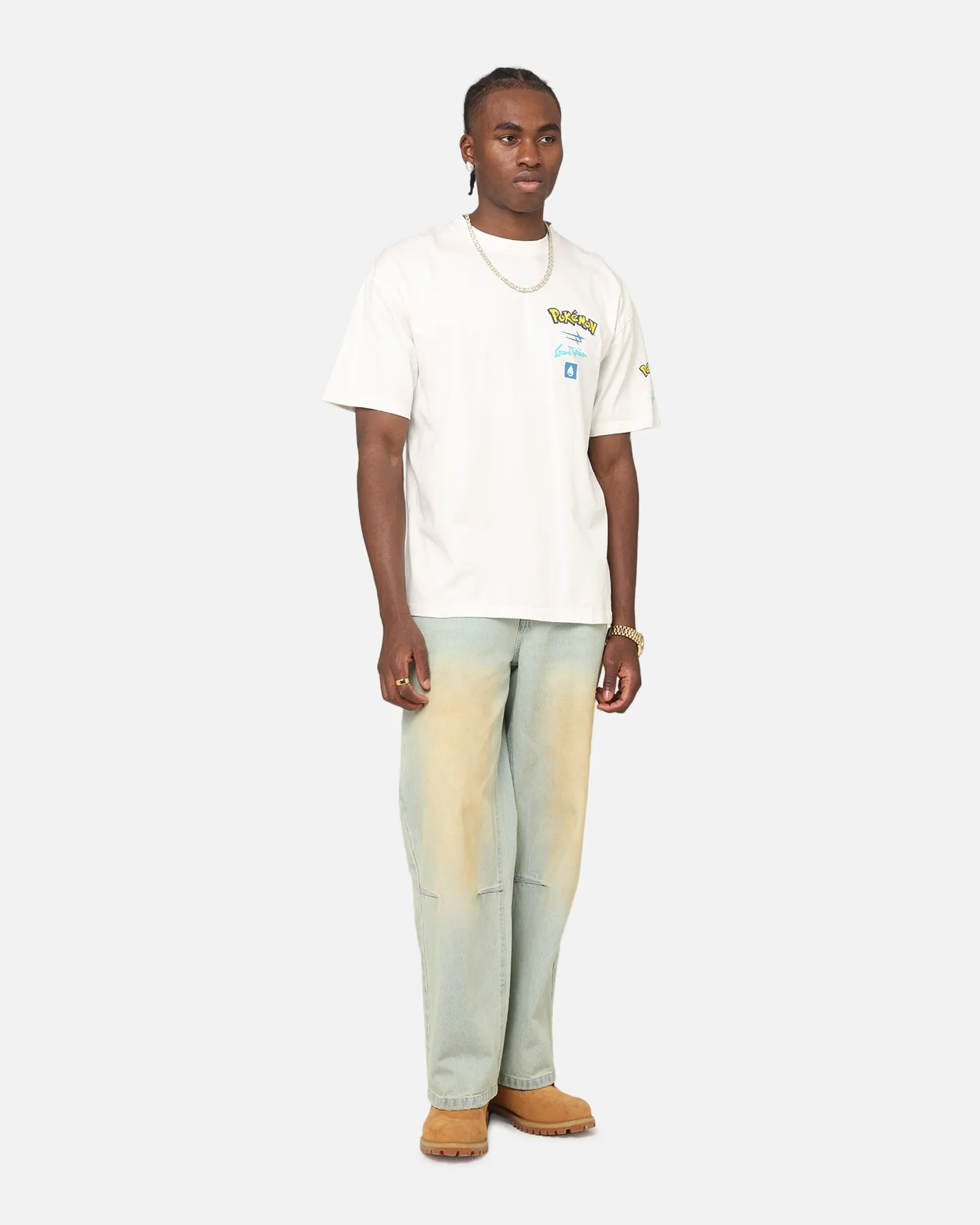 Pok??mon By Loiter Squirtle T-Shirt Off White Soft Feel Recycled Material