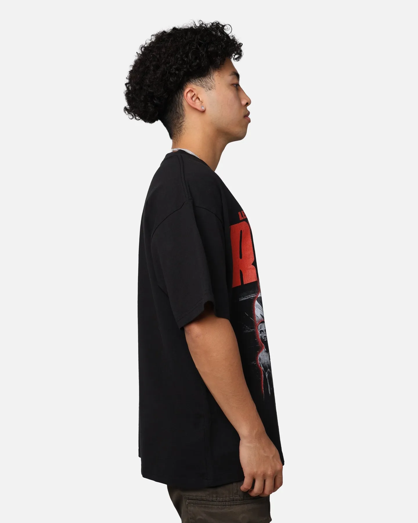 Everyday Layering Casual Comfort Look UFC By Goat Crew Leon "Rocky" Edwards Vintage T-Shirt Washed Black