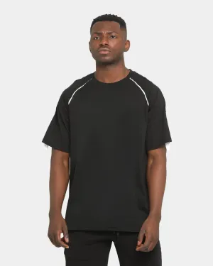 Elevn Clothing Co. Rift Raglan Short Sleeve T-Shirt Black Modern Style Outdoor Essentials