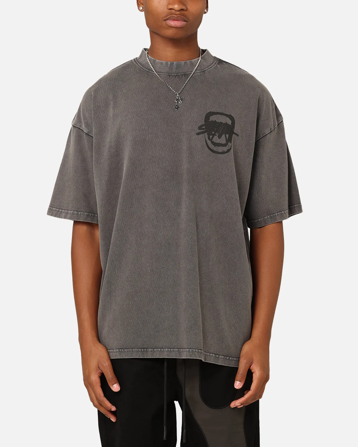 Saint Morta Do Not Disturb T-Shirt Washed Charcoal Everyday Comfort