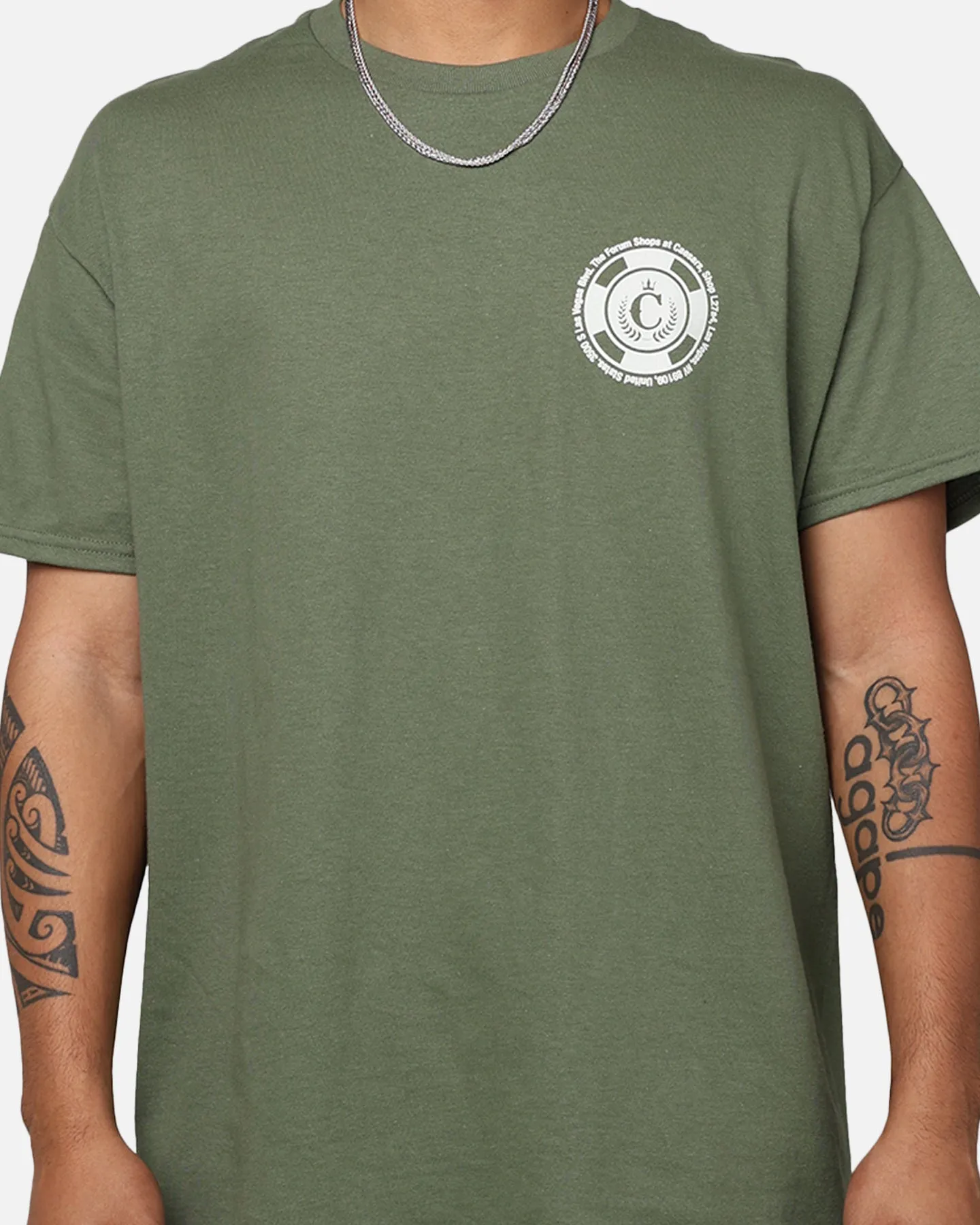 Culture Kings Vegas T-Shirt Military Green Weekend Outfit