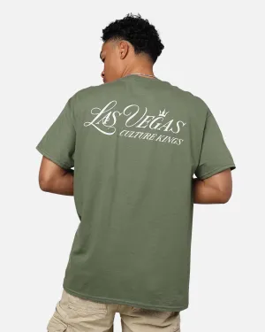 Solid color purity Culture Kings Vegas T-Shirt Military Green
