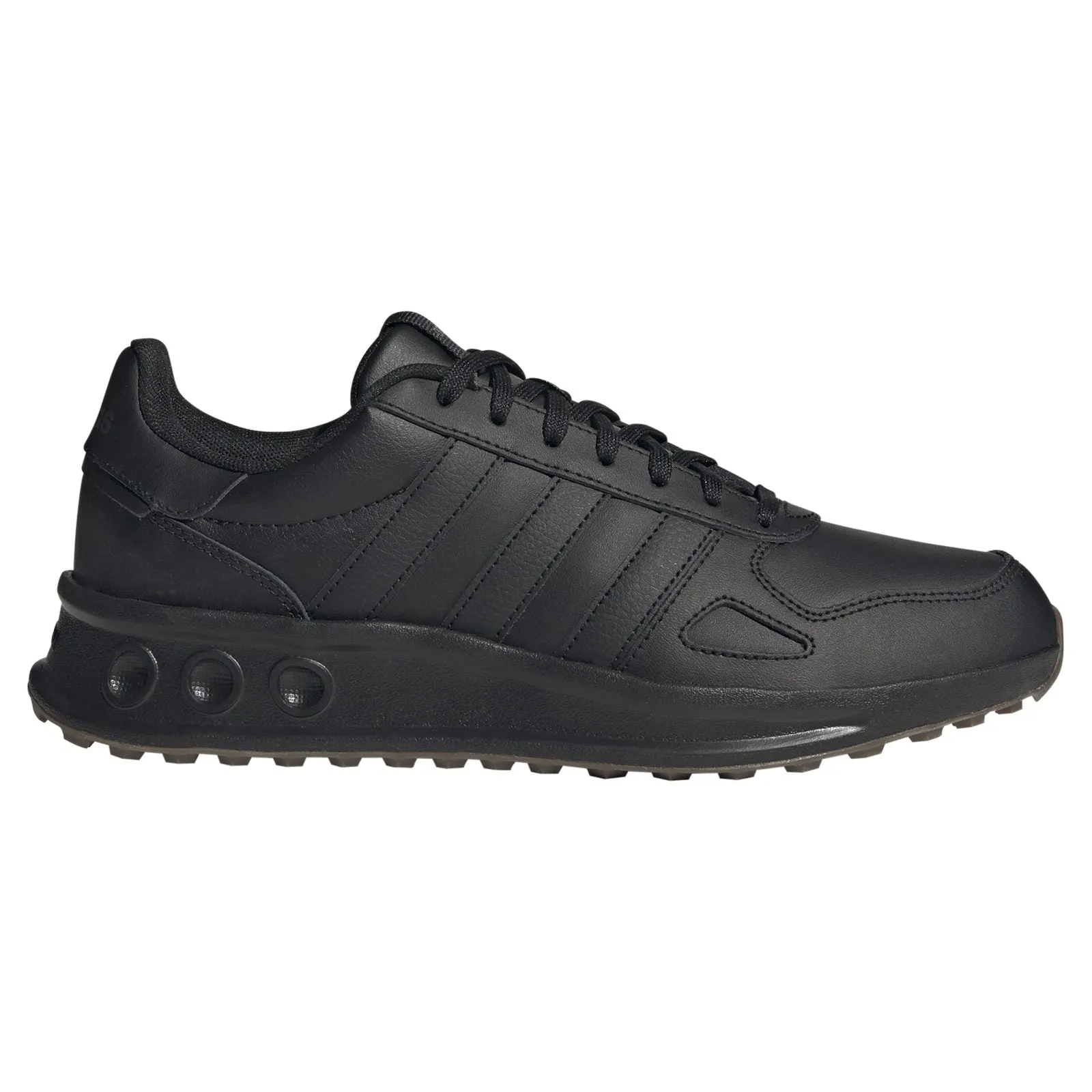 adidas Mens RUN 84 Black Padded Comfort Standing Workers Forest Path
