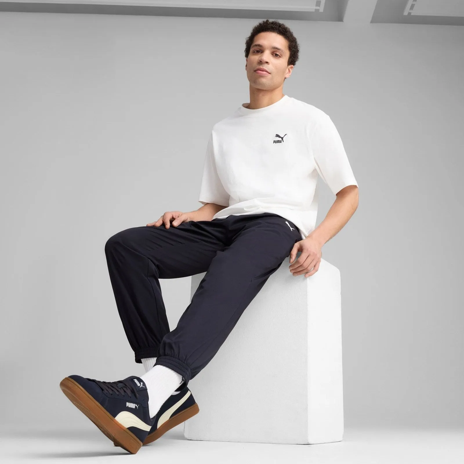 Dynamic Style Puma Essentials Active Mens Regular-Fit Logo Training Pant