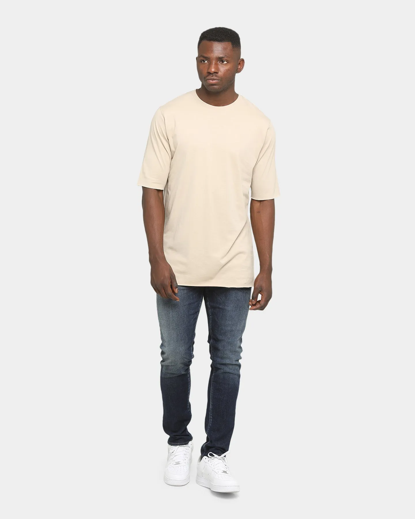 Well Made Unorthodox T-Shirt Tan Chic Wearable Stylish Layer Look