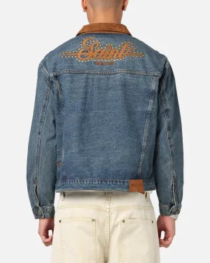 Saint Morta Rodeo Drive Denim Jacket Dirty Blue Late Season Protective Outer Layer