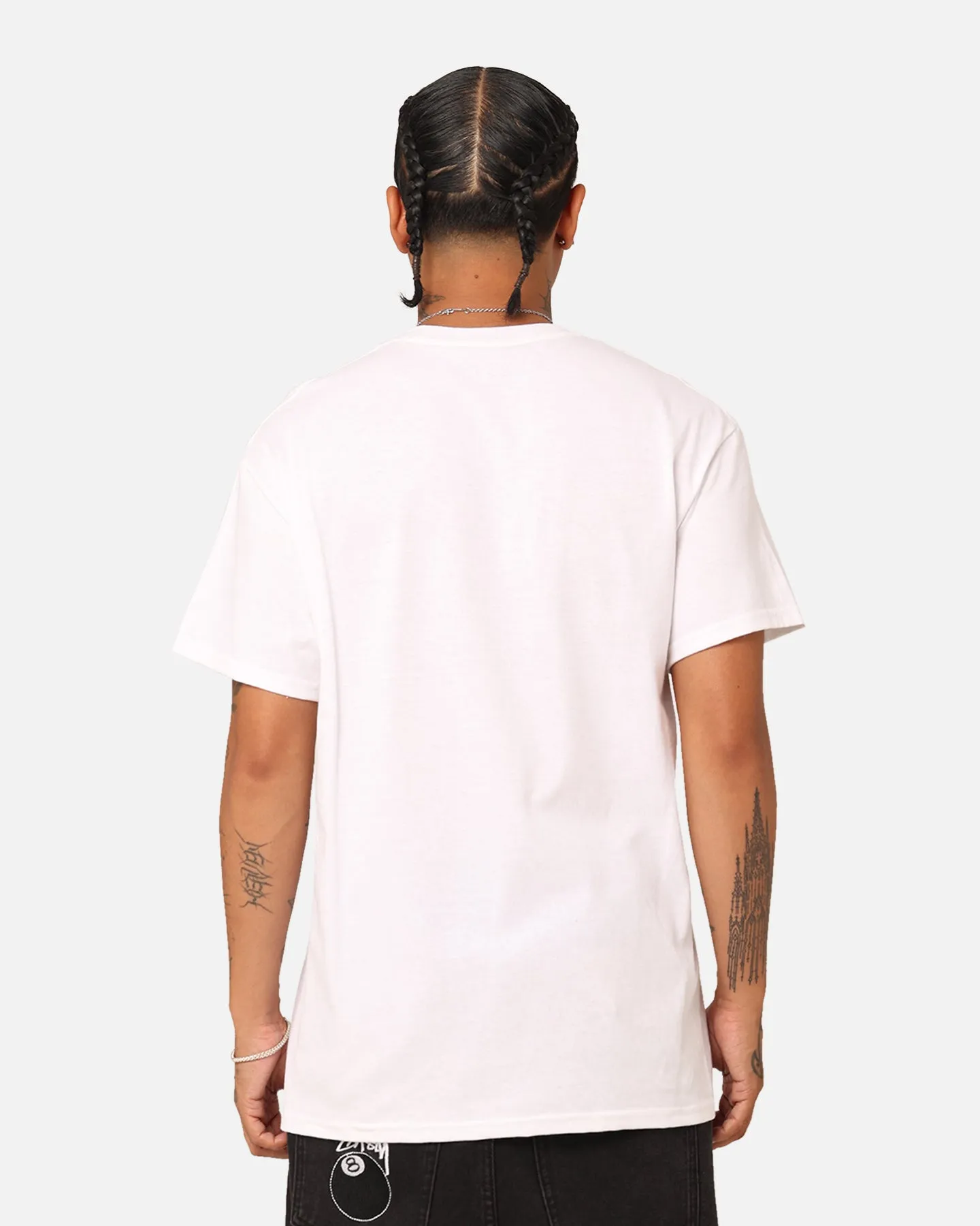 Everyday apparel UPF Rated Fabric Emperor Apparel Collegiate T-Shirt White