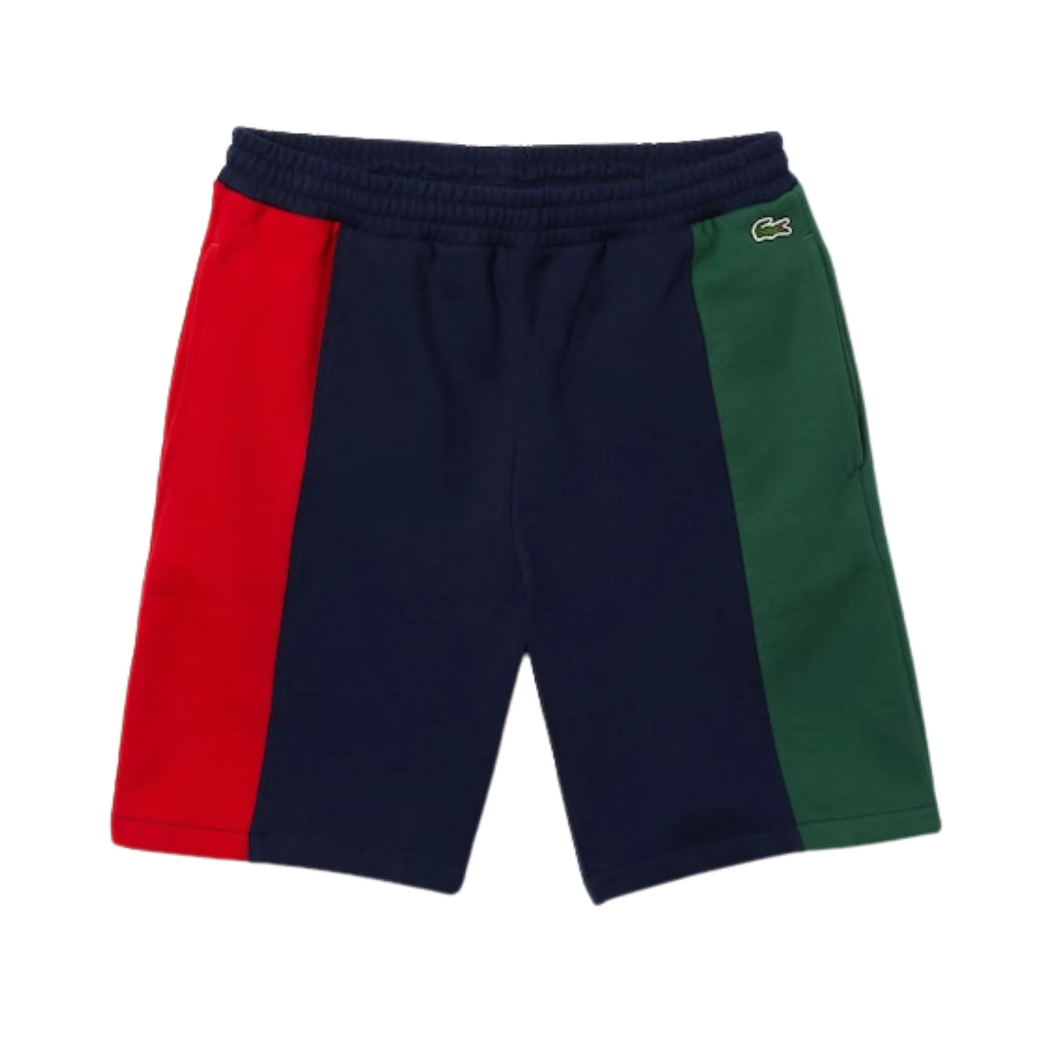 Lacoste Branded Cotton Fleece Blend Shorts (Navy/Red/Green) Nordic Light