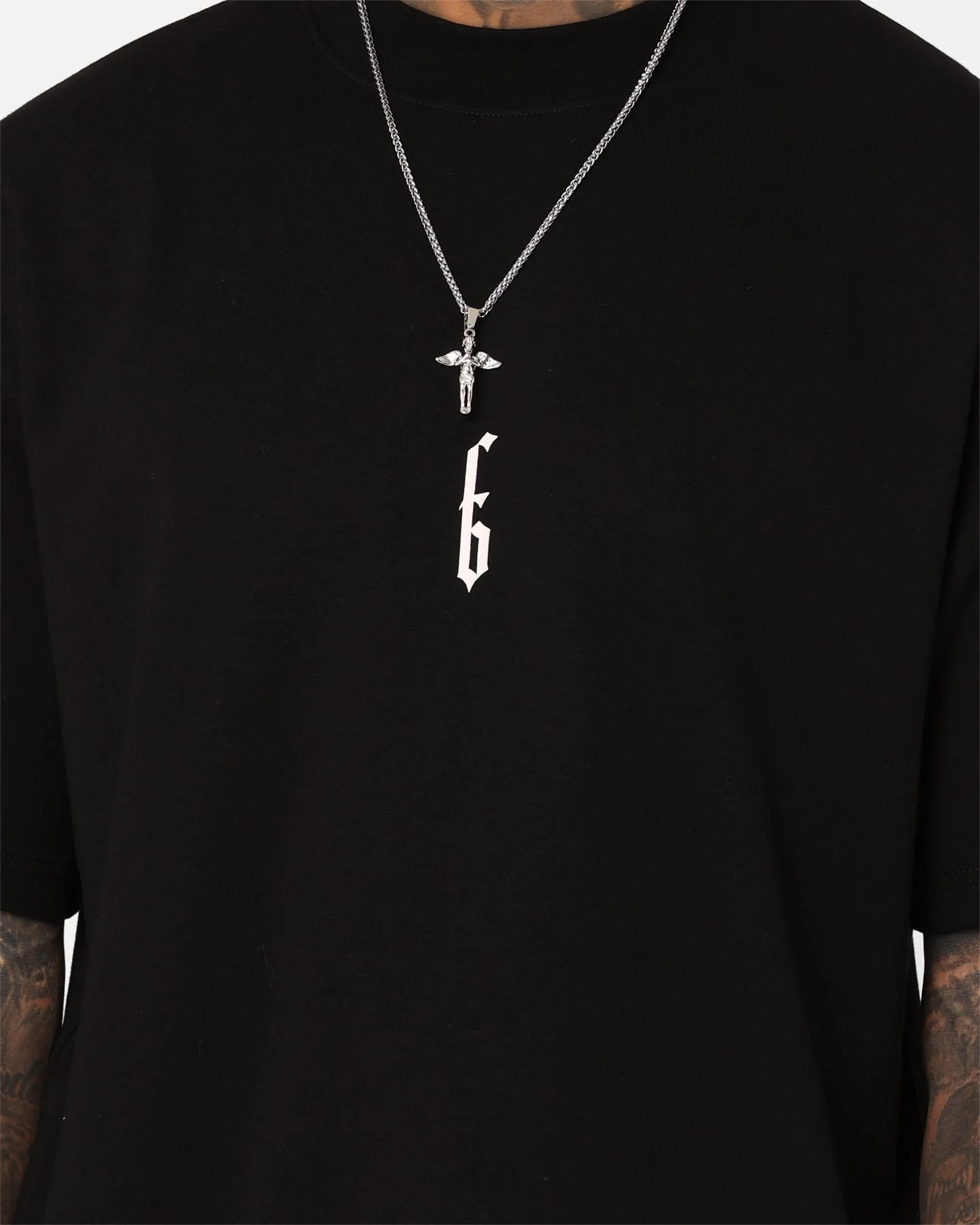 Casual Layer Wear Fallen Breed Monogram T-Shirt Black/White