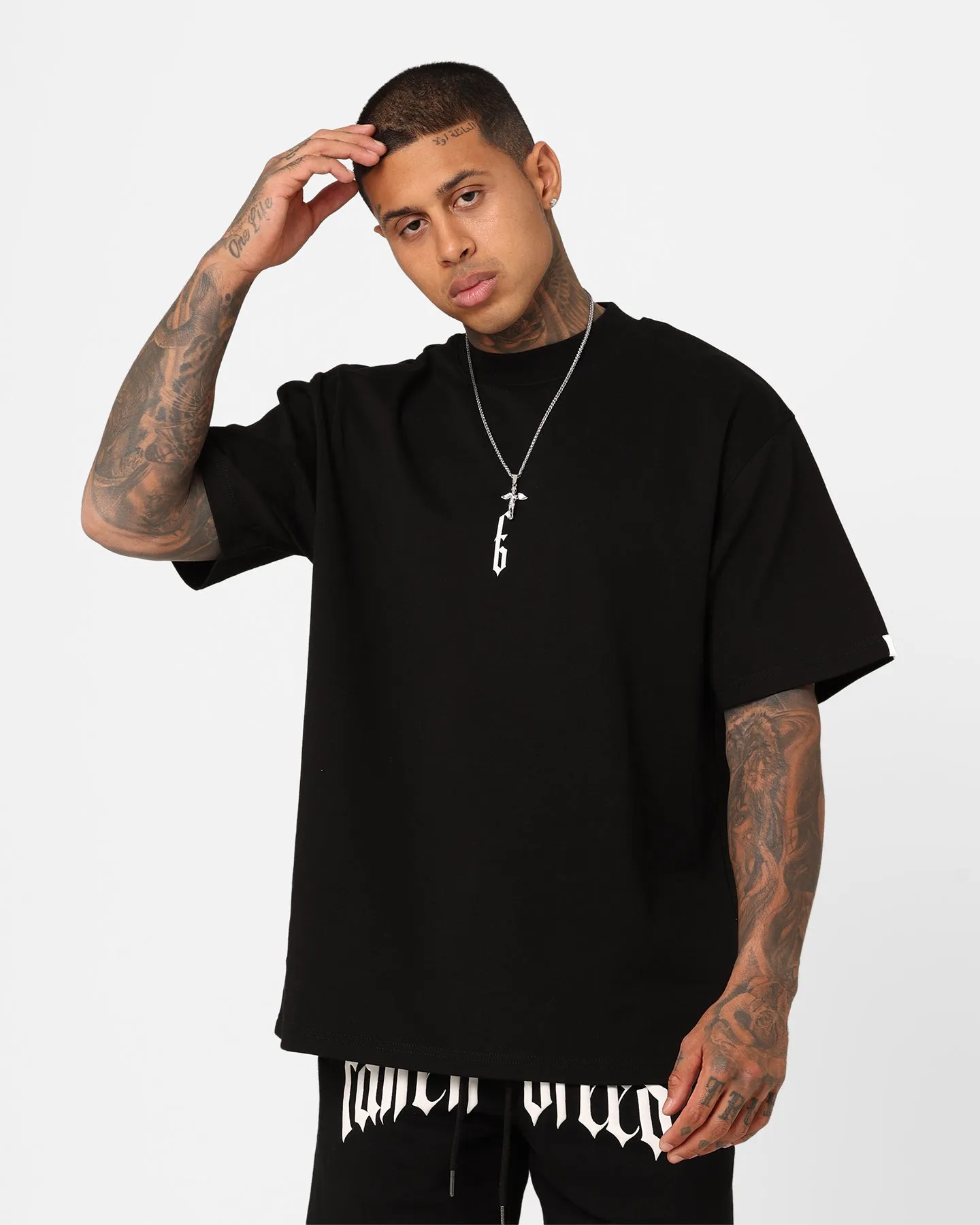 Fallen Breed Monogram T-Shirt Black/White Subtle Details