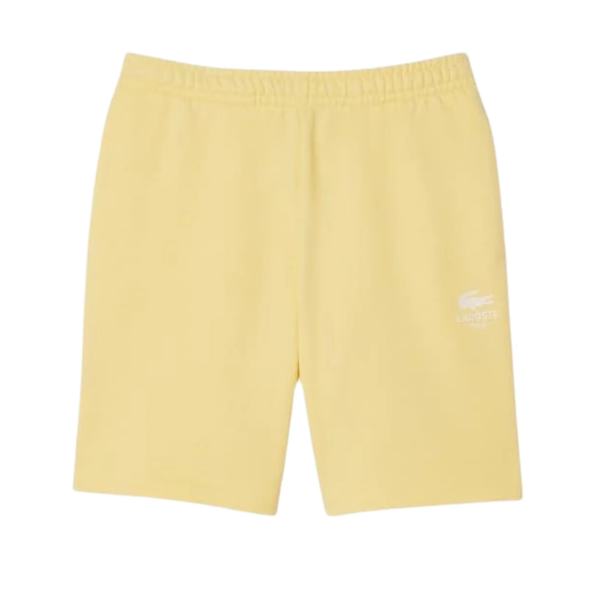 TemperatureRegulating Lacoste Regular Fit Fleece Shorts (Pastel Yellow)
