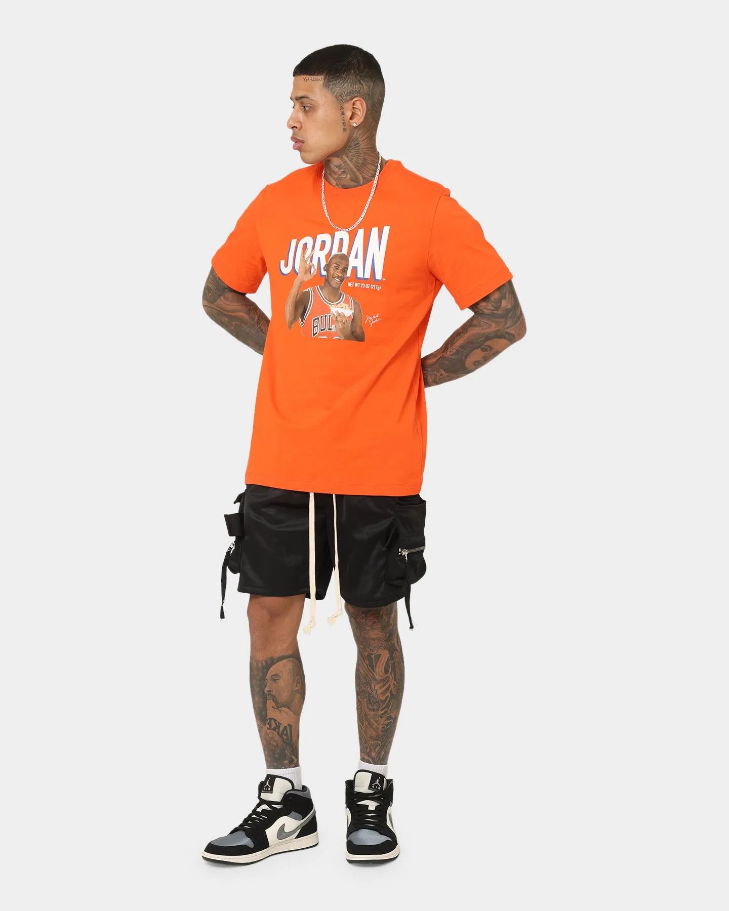 Jordan Flight MVP Photo T-Shirt Rush Orange Casual Day Wear