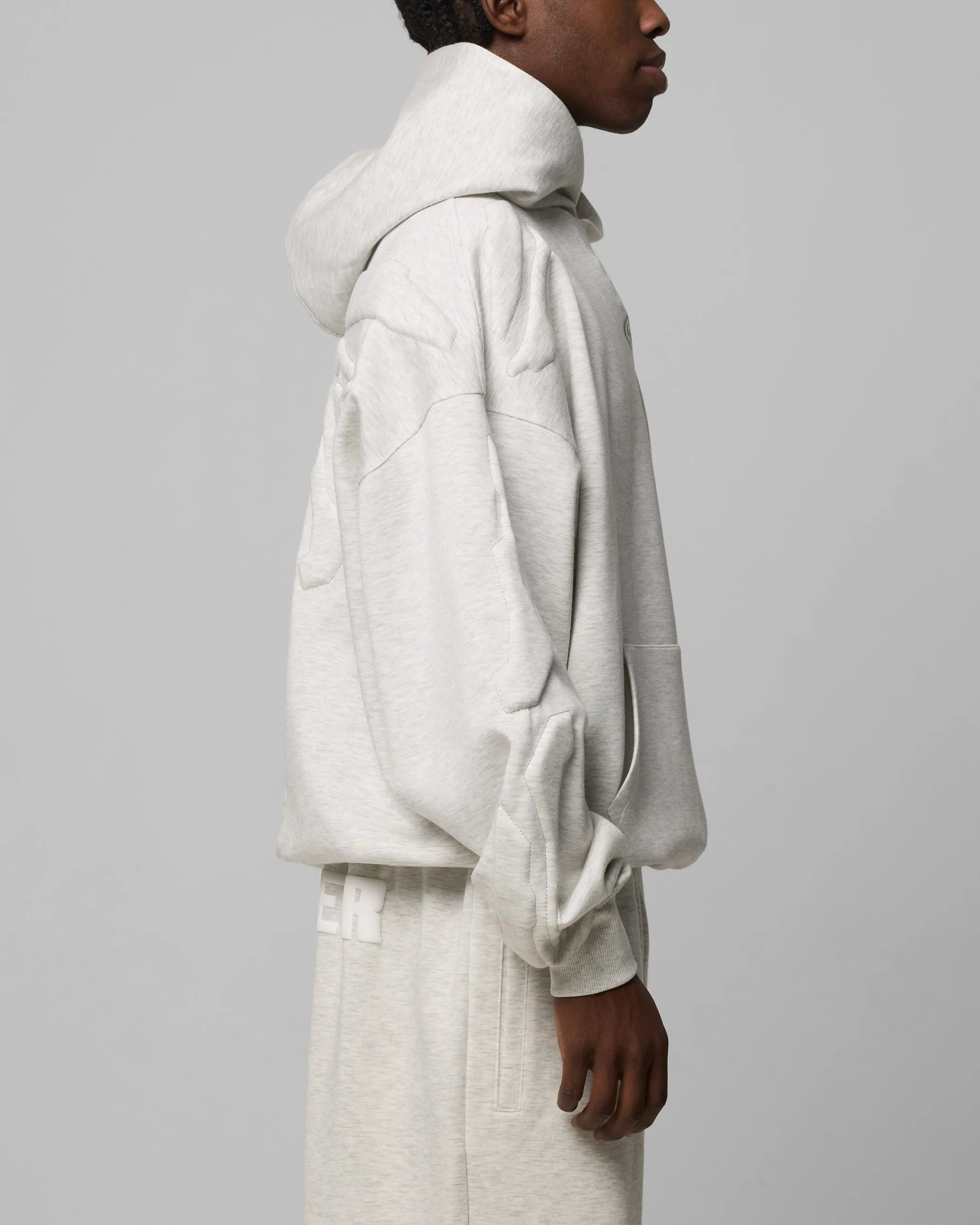 Warm Lining Warm Loiter Sandevistan Hoodie Grey Marle