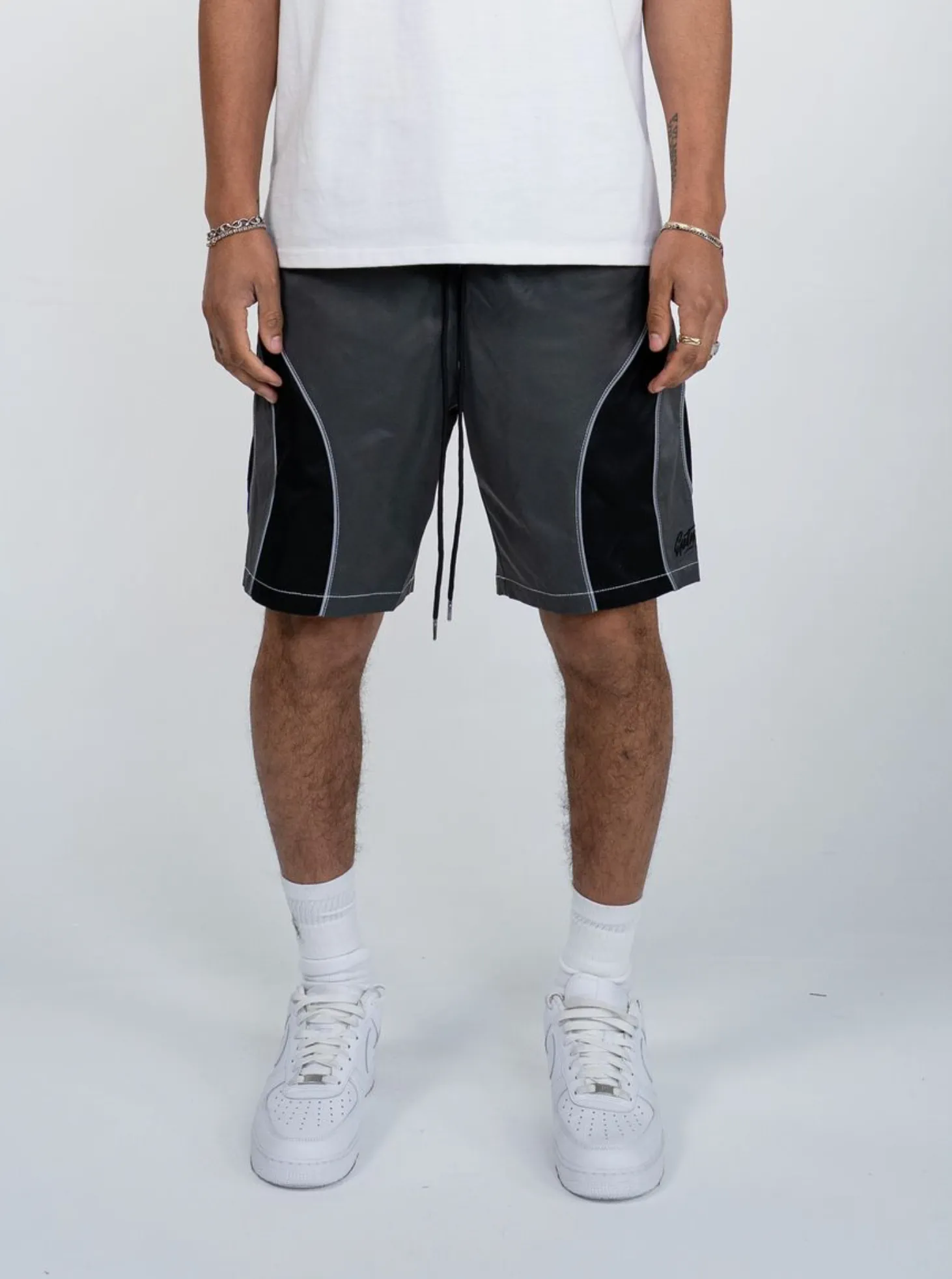 Breathable Style Pearl Tone EPTM MONTANA SHORTS (Grey)