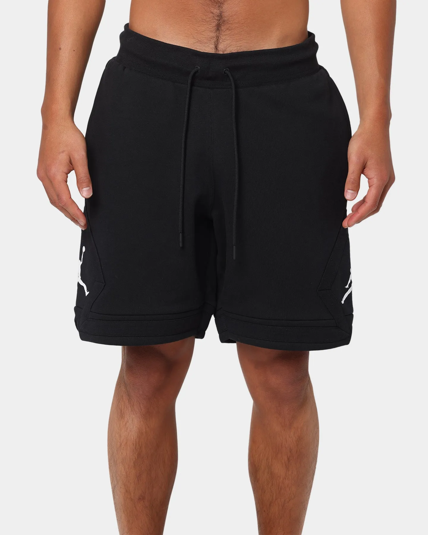 Casual Fit Wear Smooth Fit Jordan Essential Fleece Diamond Shorts Black/White