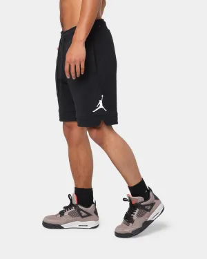 Jordan Essential Fleece Diamond Shorts Black/White Spandex shorts Comfy Waist