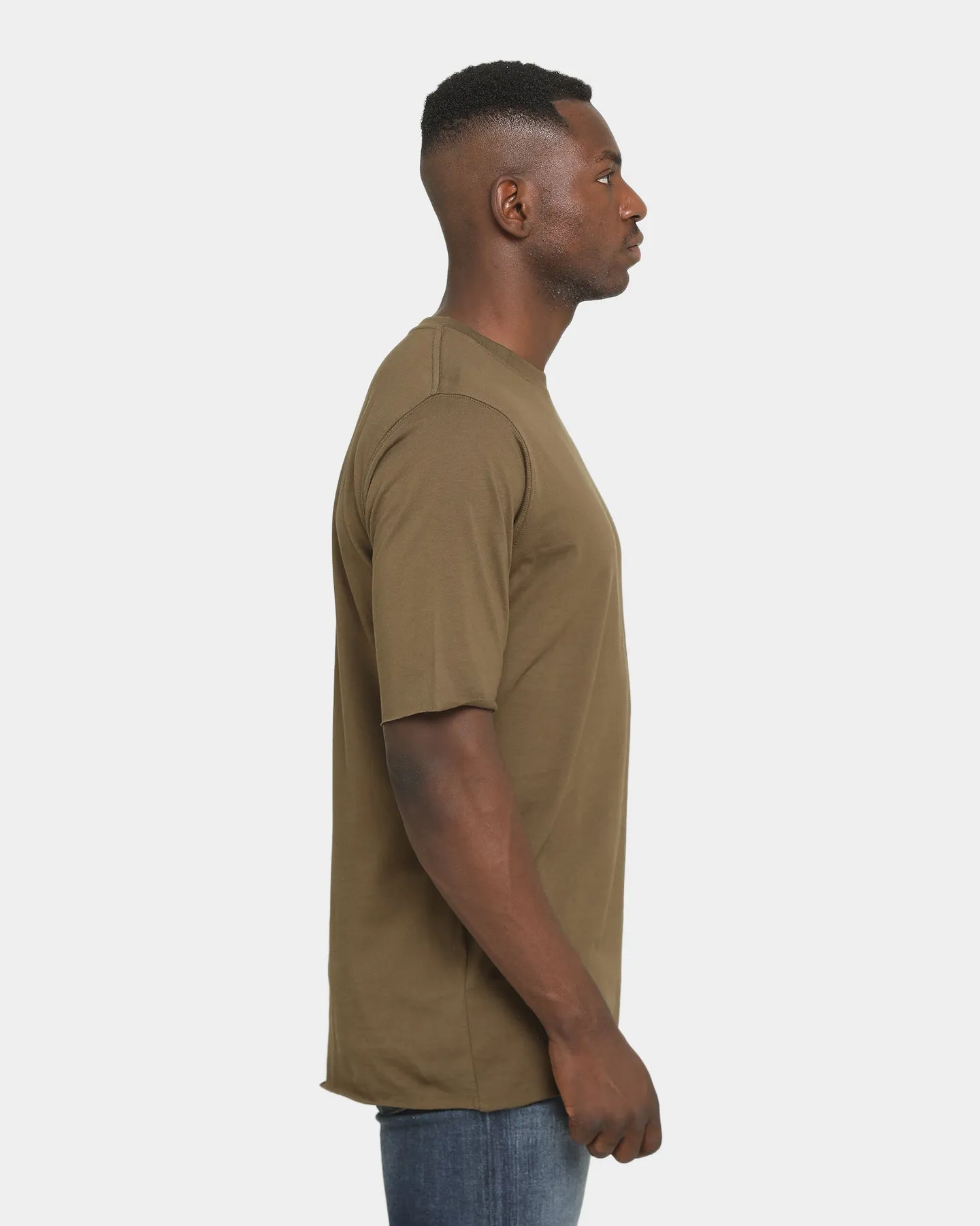 Well Made Unorthodox T-Shirt Army Green Fashionable VintageWash