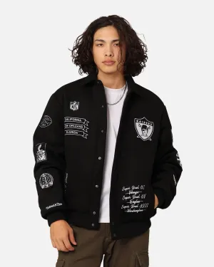 Mitchell & Ness Las Vegas Raiders Super Bowl Champs Jacket Black Fashion Shield anniversary event
