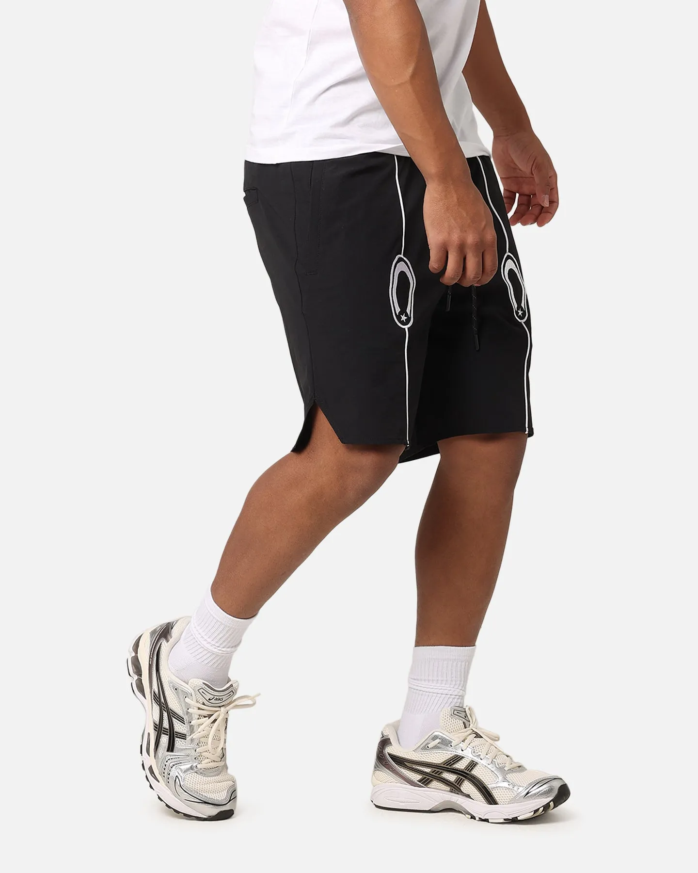 Carre C-Star Pipe Track Shorts Black Slip Resistant Inner Grip HypoallergenicLining