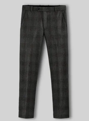 Highlander Gray Classic Check Tweed Pants Classic Design Comfortable fit
