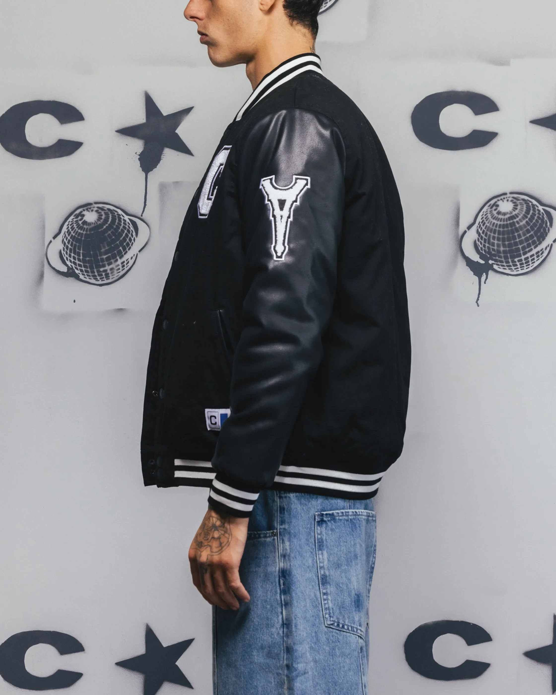Carr?? MVP Varsity Jacket Black V-Neck Patience