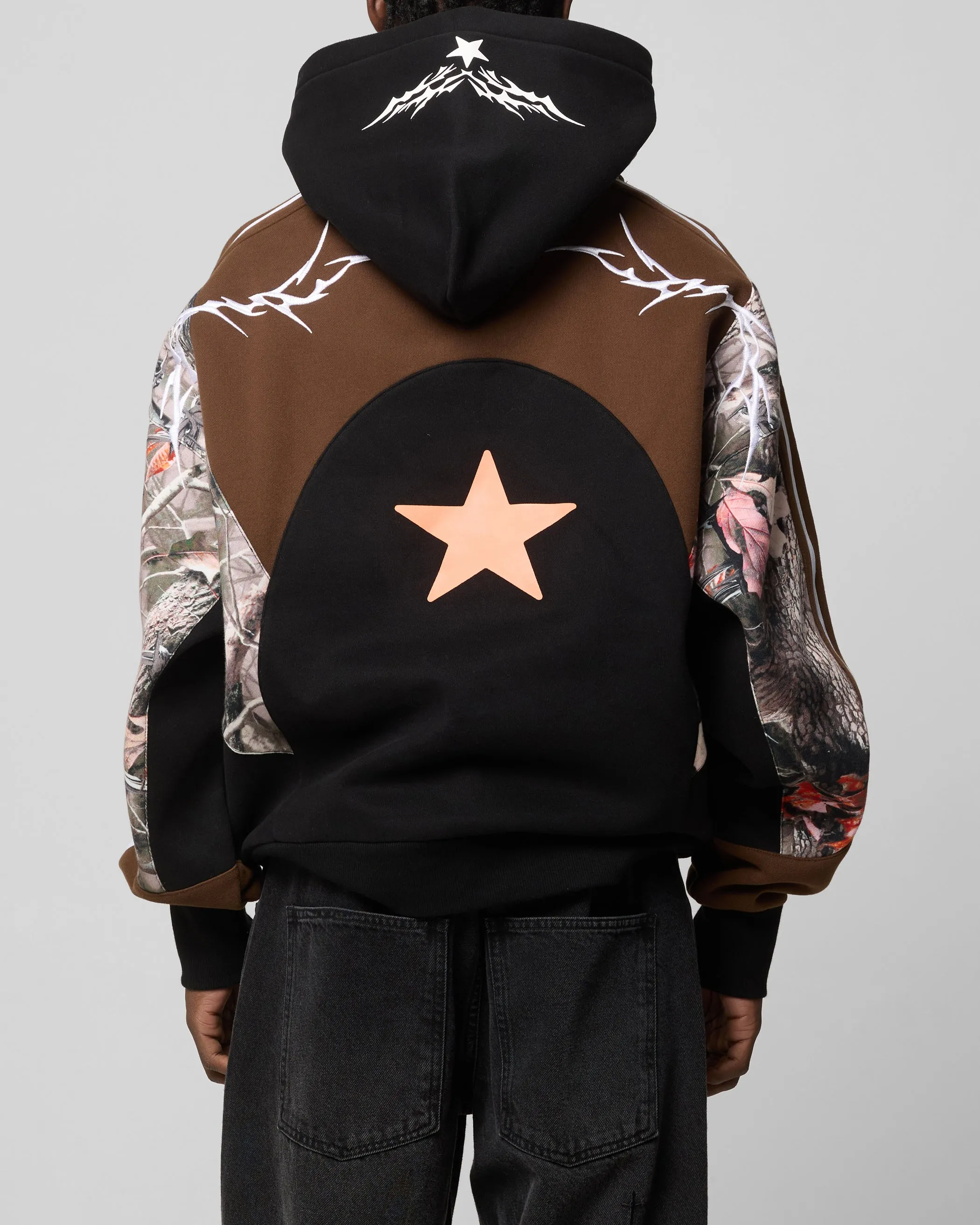 Loiter Hunter Patchwork Hoodie Real Tree Camo museum visit Urban Night