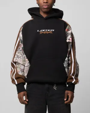 City Sense Hidden Pocket Compartments Loiter Hunter Patchwork Hoodie Real Tree Camo