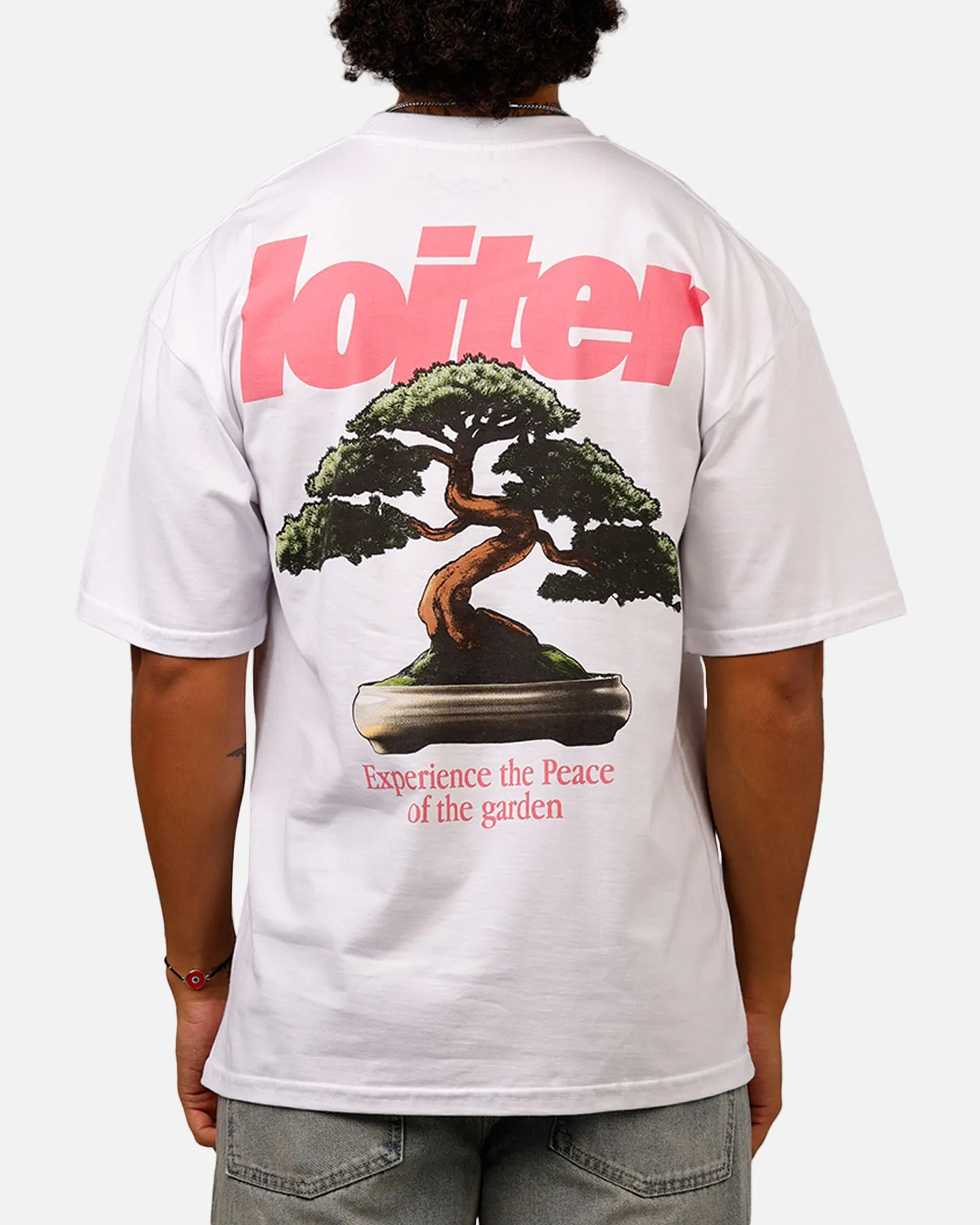 Simple Fit Loiter Bonsai T-Shirt White