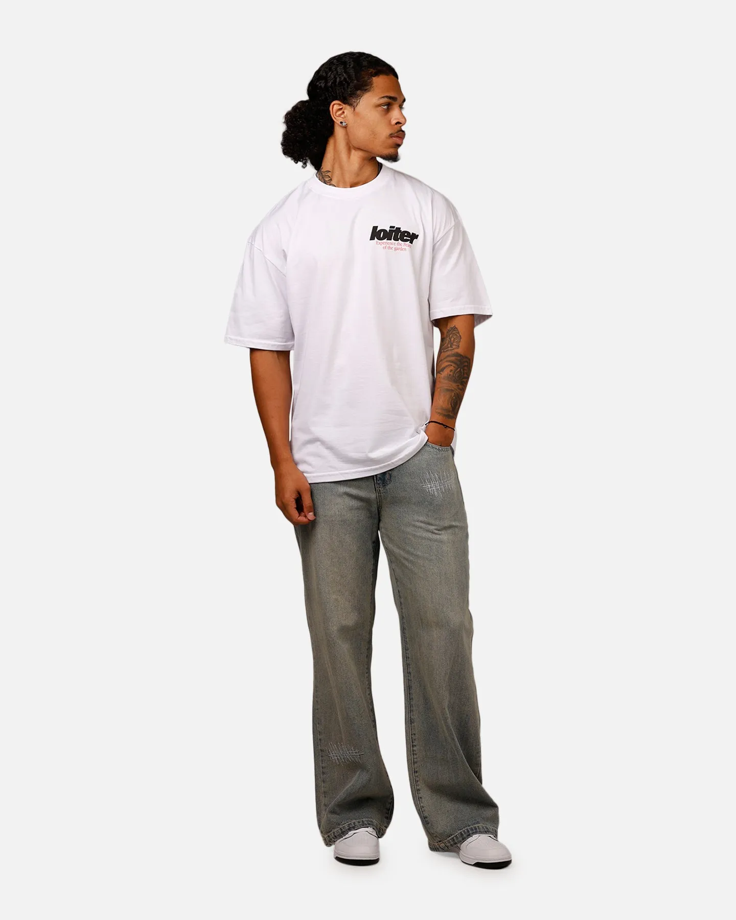 Loiter Bonsai T-Shirt White NonIrritatingTags