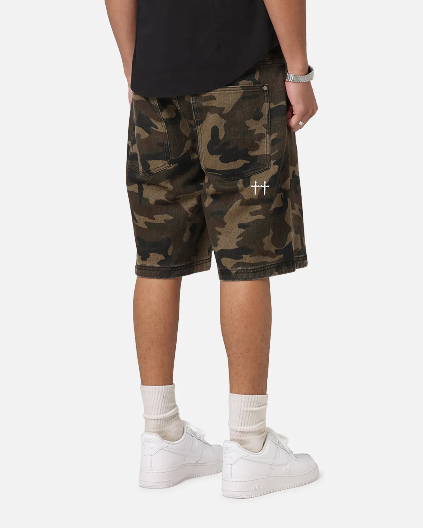 Saint Morta Kingdomcome Baggy Shorts Woodland Camo Daywear
