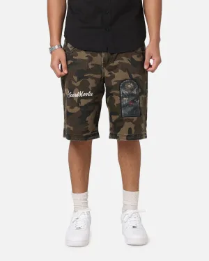 Saint Morta Kingdomcome Baggy Shorts Woodland Camo Sport Flex Design