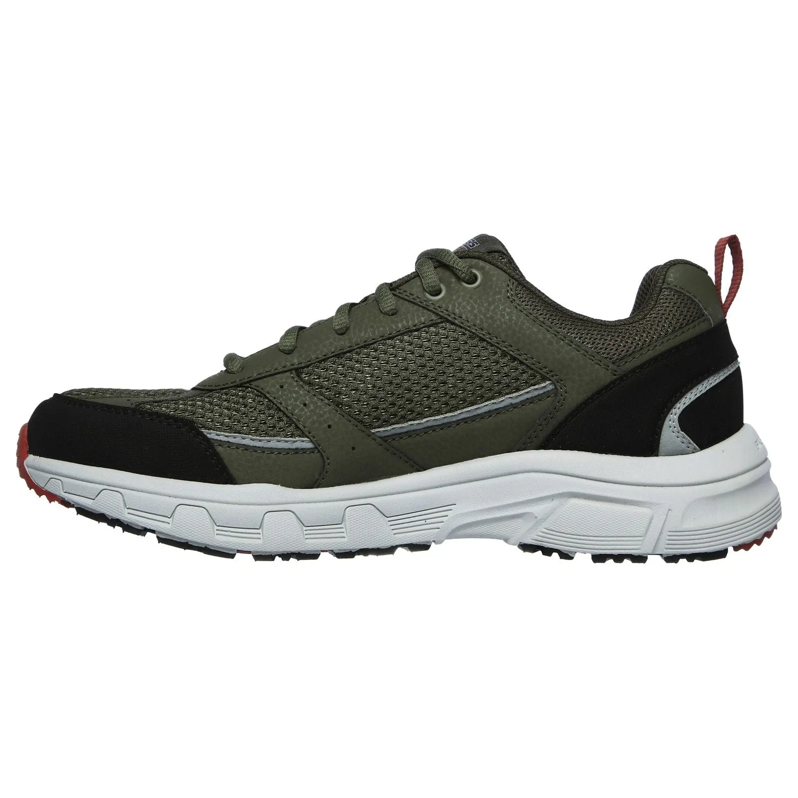 Gloss Mood Street Cool Skechers Mens Oak Canyon Verketta Trainers Olive/Black