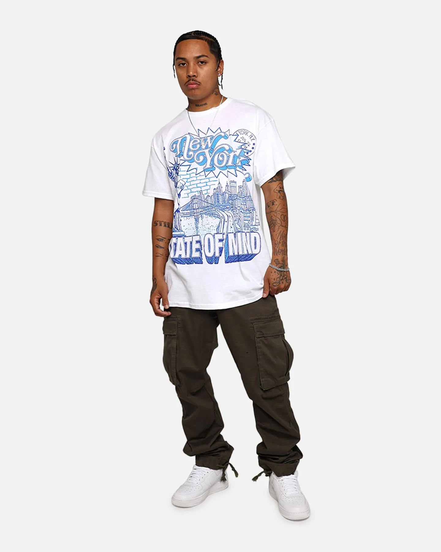 Minimalist purity Goat Crew New York Mindset T-Shirt White