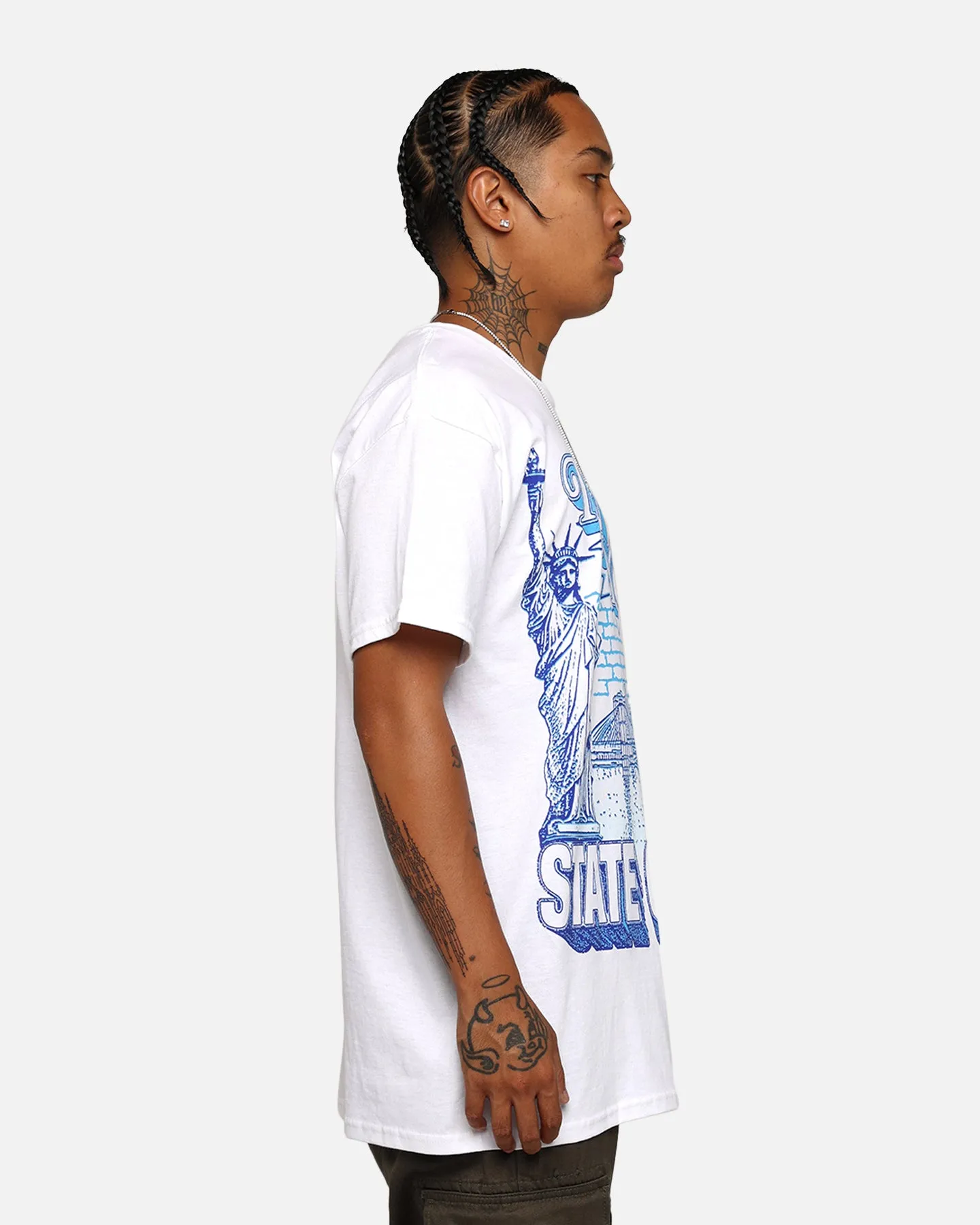 Classic Layering Everyday Chic Goat Crew New York Mindset T-Shirt White