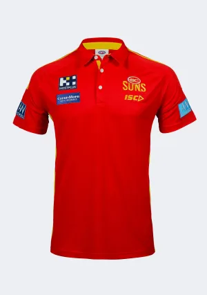 ISC Men's Gold Coast Suns 2020 Media Polo Weekend Ready Street Style