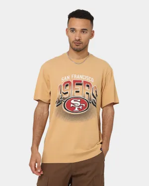 Majestic Athletic San Francisco 49ers Vintage Arch T-Shirt Tan Anti Pill Surface