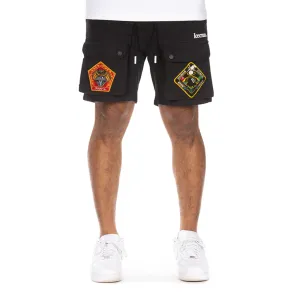 Icecream Chopped Shorts (Black) ButterySoftTexture