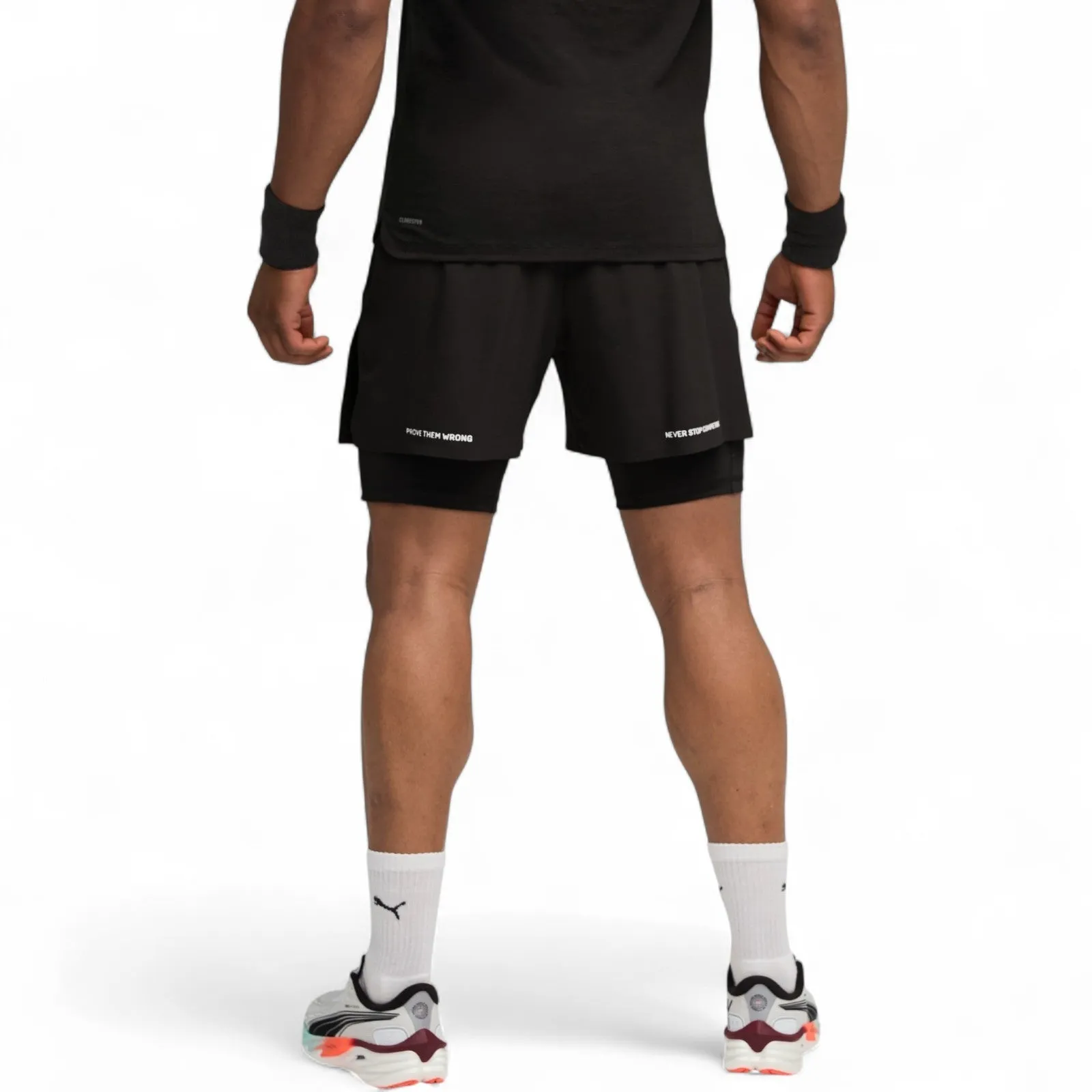 PUMA HYROX 2in1 TRAIN Mens SHORT Black Airy Design