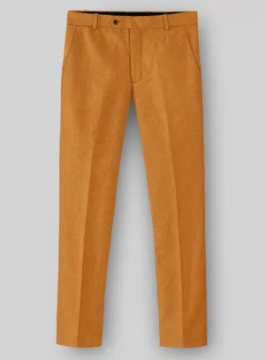 Smart Office Look Elegant Wear Naples Mustard Tweed Pants
