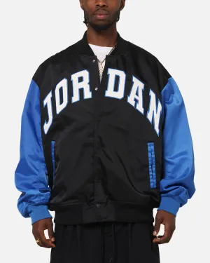 Jordan Brooklyn Collegiate Varsity Jacket Black/Blue Efficient Protection Comb