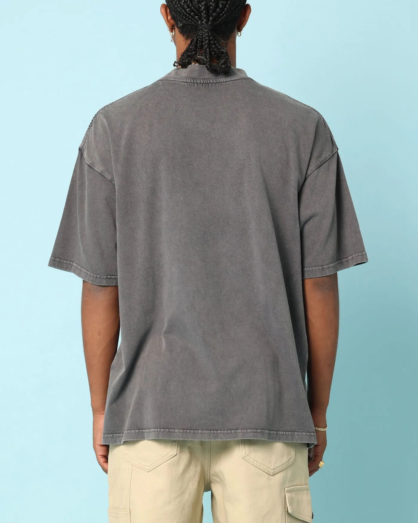 Carr?? Gorgeous Oversized T-Shirt Washed Charcoal Popular Durable Knitwear