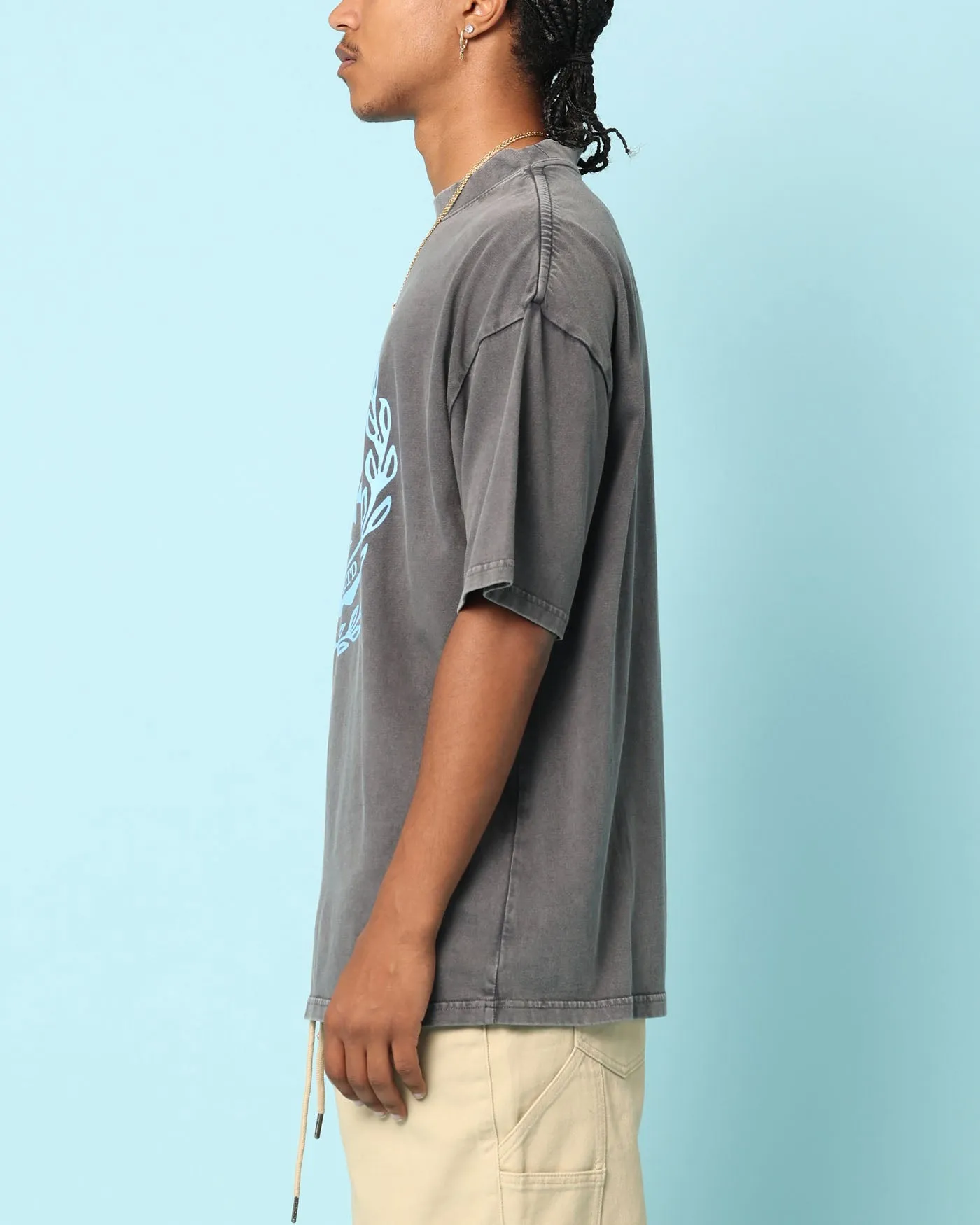 Spring Freshness Antibacterial Treatment Carr?? Gorgeous Oversized T-Shirt Washed Charcoal