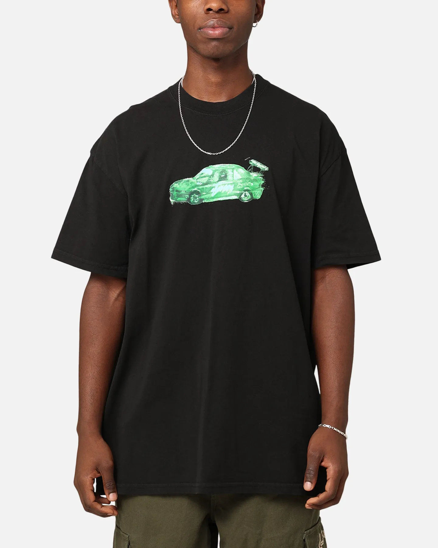 St??ssy Race Car T-Shirt Pigment Black RelaxedFit
