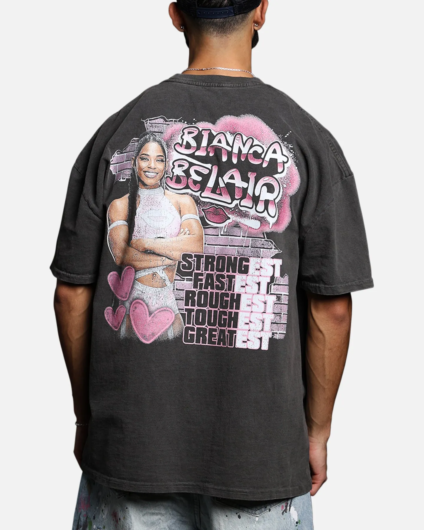 All-Purpose Wear Culture Kings X WWE Bianca Belair Vintage T-Shirt Black Wash