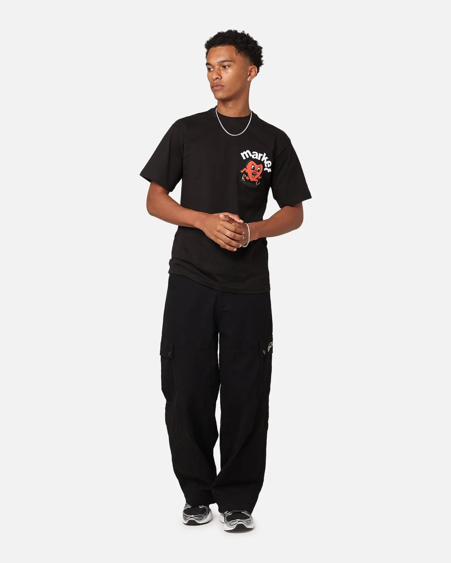 Market Fragile T-Shirt Black Soft Layer